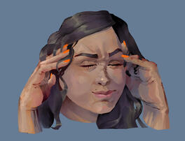 A Portait made in a painterly style